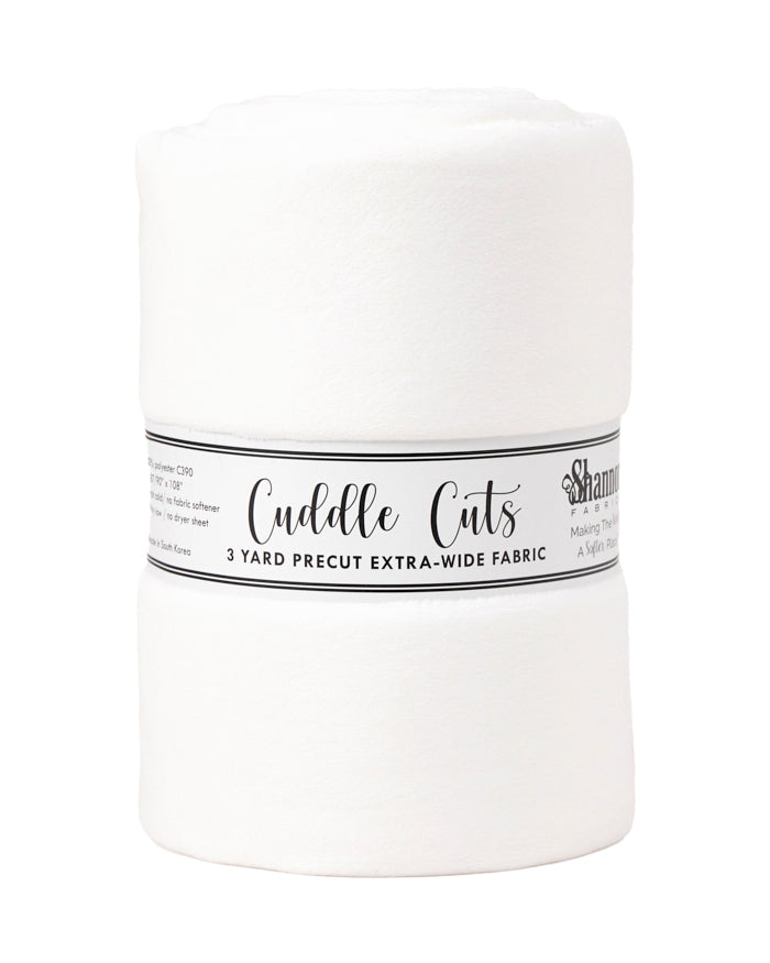 White - 3 Yard 110" Cuddle Cut (108x110")