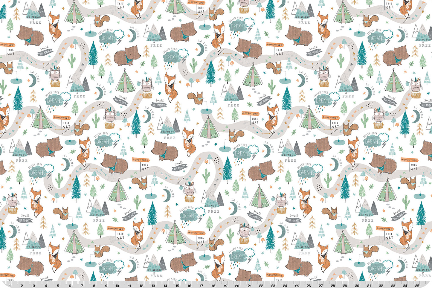 Adventure Time Multi - Shannon Fabrics Cuddle Minky