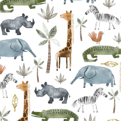 Animal Safari Multi - Shannon Fabrics Cuddle Minky
