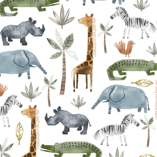 Animal Safari Multi - Shannon Fabrics Cuddle Minky