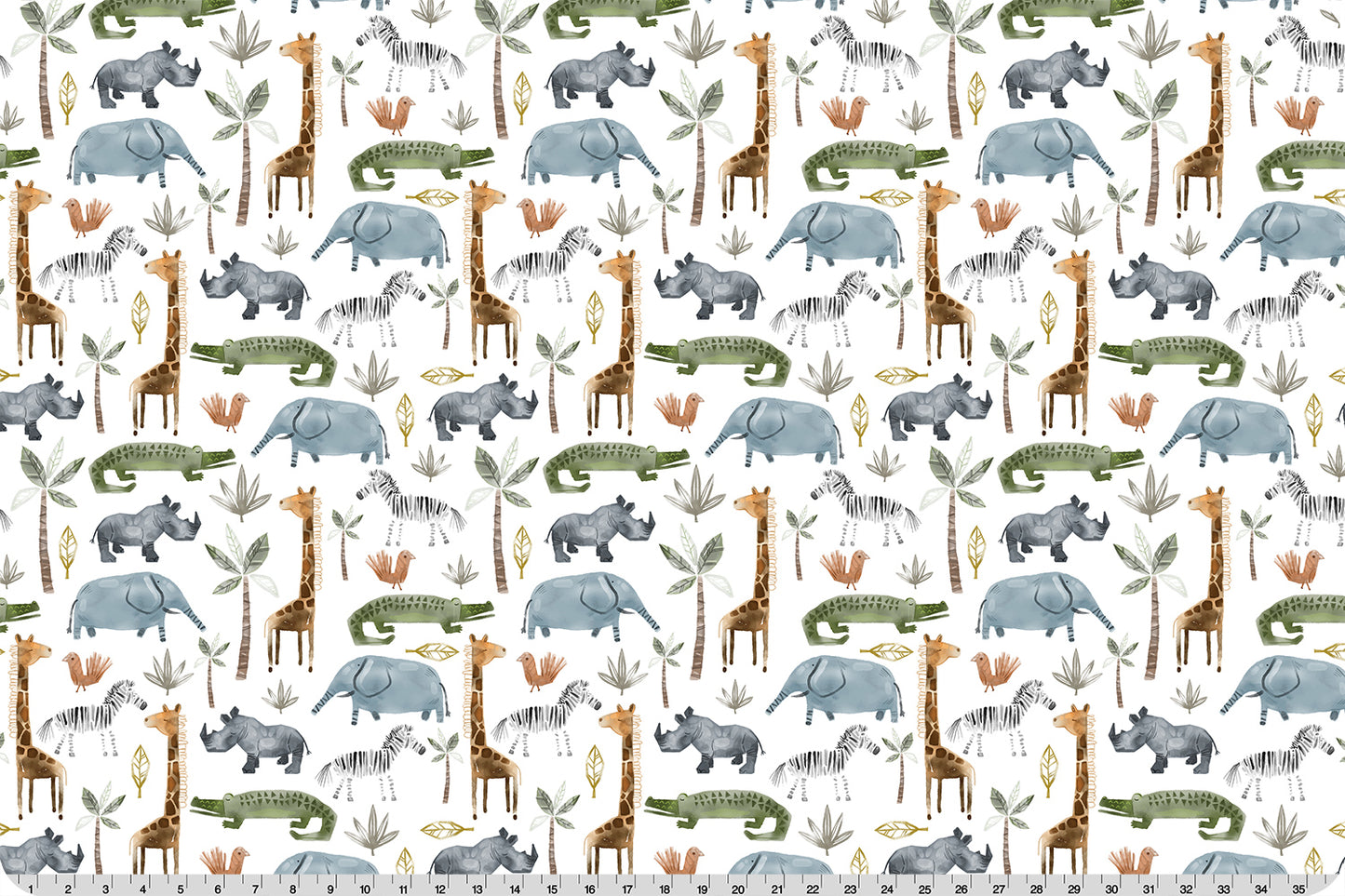 Animal Safari Multi - Shannon Fabrics Cuddle Minky