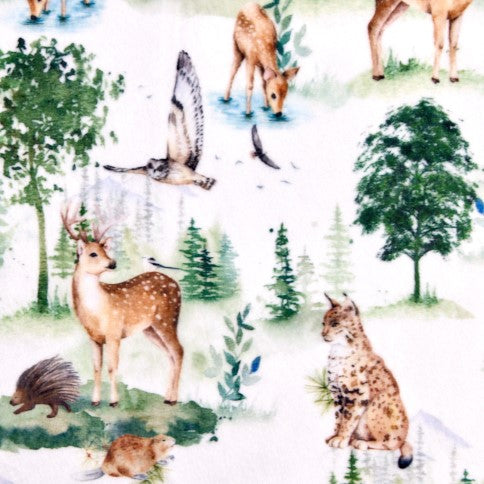 Ivy Call Of The Wild Digital - Shannon Fabrics Cuddle Minky