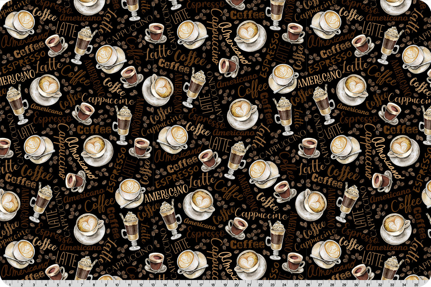 Daily Grind Black - Shannon Fabrics Cuddle Minky