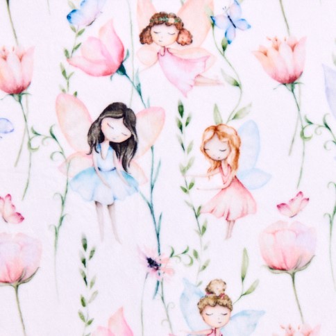 Fairy Garden Multi Digital - Shannon Fabrics Cuddle Minky