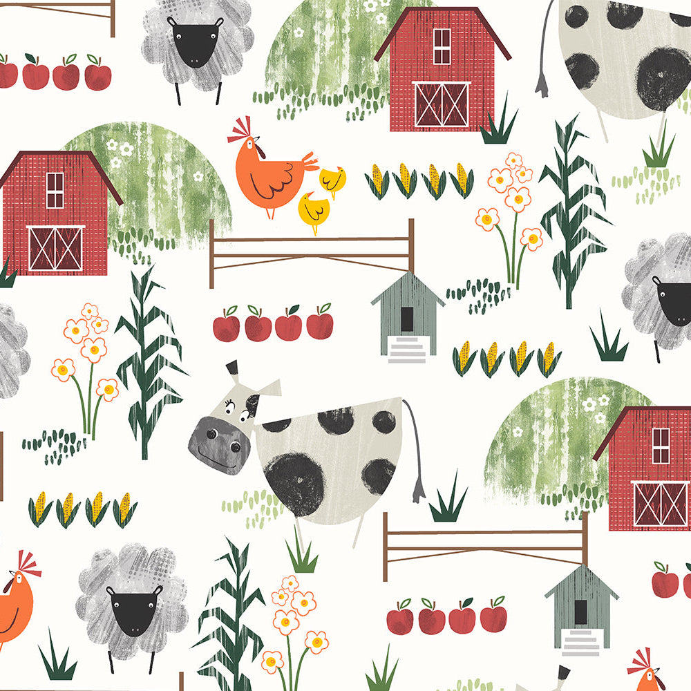 Farm Fresh Multi - Shannon Fabrics Cuddle Minky