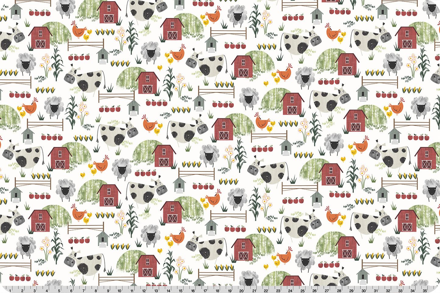 Farm Fresh Multi - Shannon Fabrics Cuddle Minky
