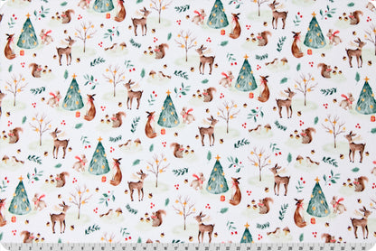 Festive Forest Digital - Shannon Fabrics Cuddle Minky (DCFESTIVEFORESTMULTI)