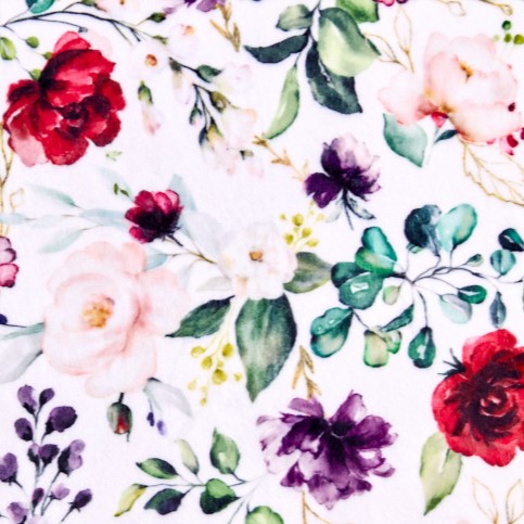 Flora And Fauna Digital - Shannon Fabrics Cuddle Minky