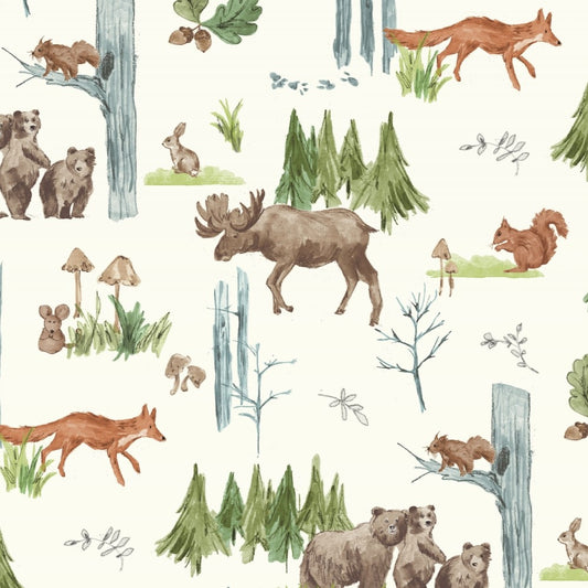 Lil Pine Pals Digital - Shannon Fabrics Cuddle Minky