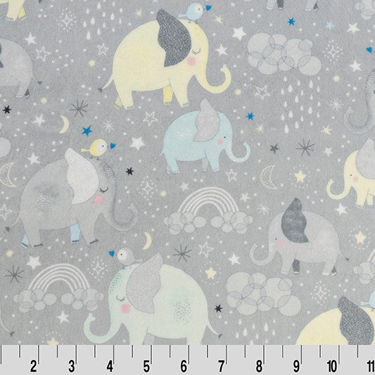 Grey Mama & Me Digital - Shannon Fabrics Cuddle Minky