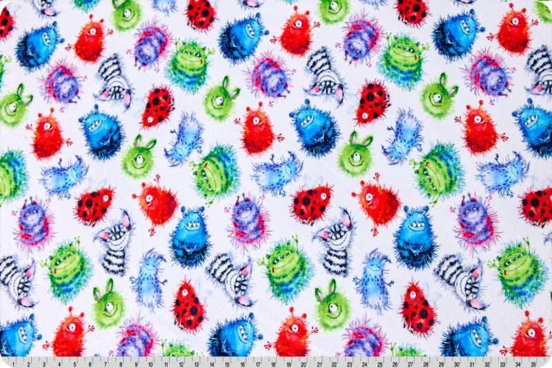 Multi Monster Bash Digital - Shannon Fabrics Cuddle Minky (DCMONSTERBASHMULTI)