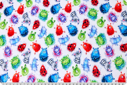 Multi Monster Bash Digital - Shannon Fabrics Cuddle Minky (DCMONSTERBASHMULTI)