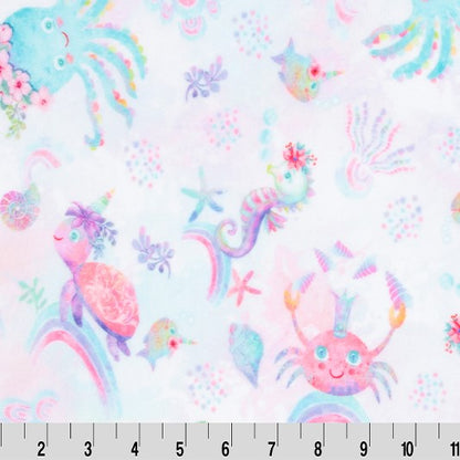 Pastel Splish Splash Digital - Shannon Fabrics Cuddle Minky