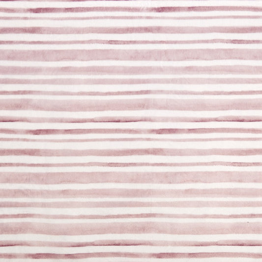 CLEARANCE Rosewater Stripe Digital - Shannon Fabrics Cuddle Minky