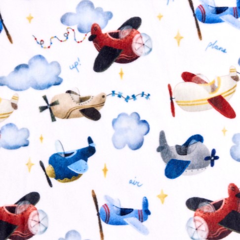 Sunny Skies Multi Digital - Shannon Fabrics Cuddle Minky