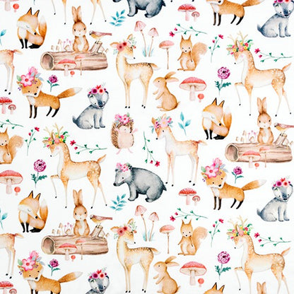 Sweet Darlings Digital Snow - Shannon Fabrics Cuddle Minky