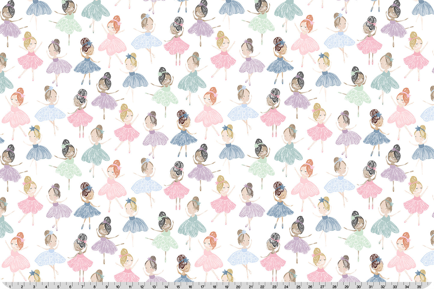 Twirl Time Multi - Shannon Fabrics Cuddle Minky