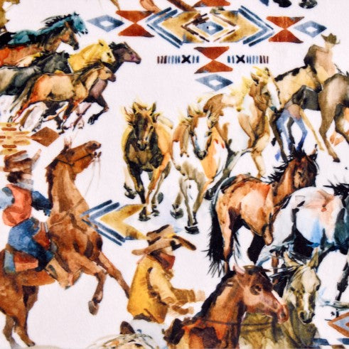 Woodland Wranglers Digital - Shannon Fabrics Cuddle Minky