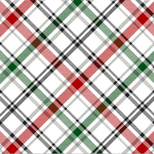 Xmas Plaid Digital - Shannon Fabrics Cuddle Minky
