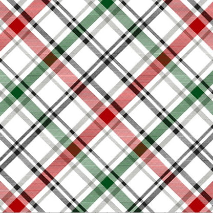 Xmas Plaid Digital - Shannon Fabrics Cuddle Minky