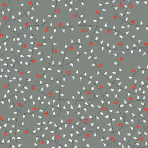 Festive Canada Grey Lights - Windham Fabrics Cotton