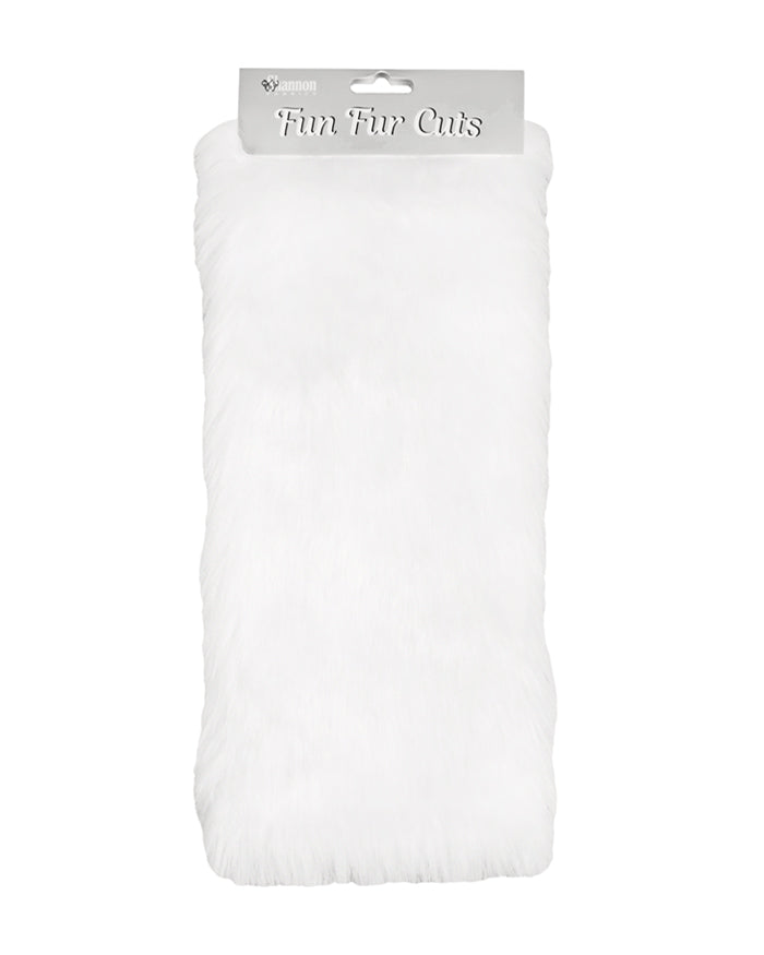 White Grizzly - Short Pile Fun Fur - 9x12"
