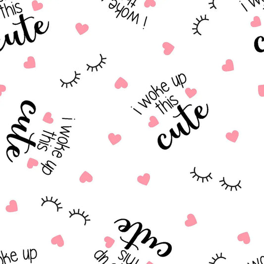 Woke Up This Cute - Springs Creative Flannel