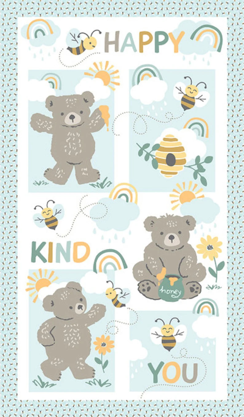 CLEARANCE Hello Honey Panel - Studio E Cotton