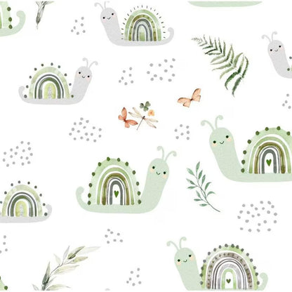 Nature Crawls Snails - Springs Creative Flannel
