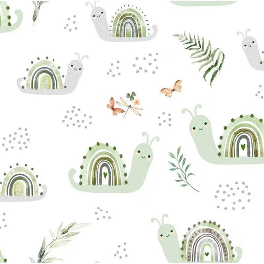 Nature Crawls Snails - Springs Creative Flannel