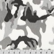 CLEARANCE Camo Gray Luxe - Shannon Fabrics Cuddle Minky