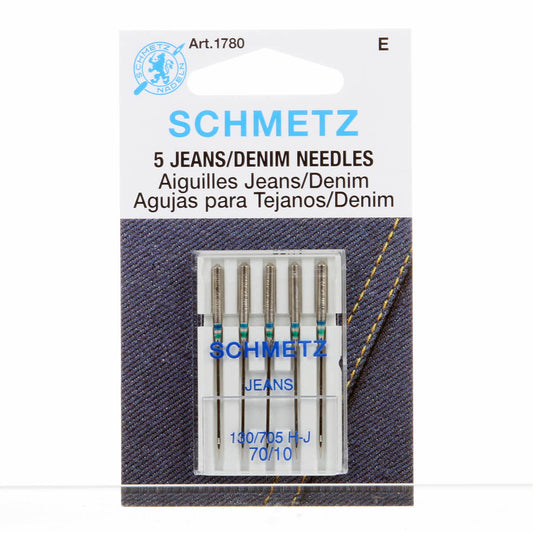 Schmetz Jeans/Denim Machine Needles 10/70 (5 pack)