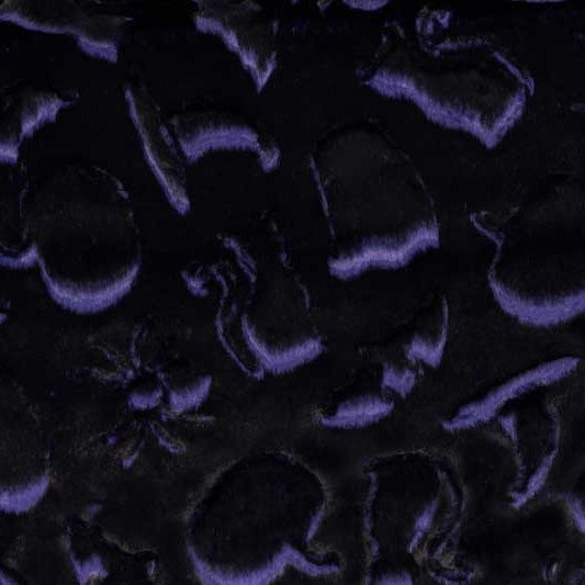 Raven Frosted Spooky Luxe - Shannon Fabrics Cuddle Minky (lcfspookyleraven)