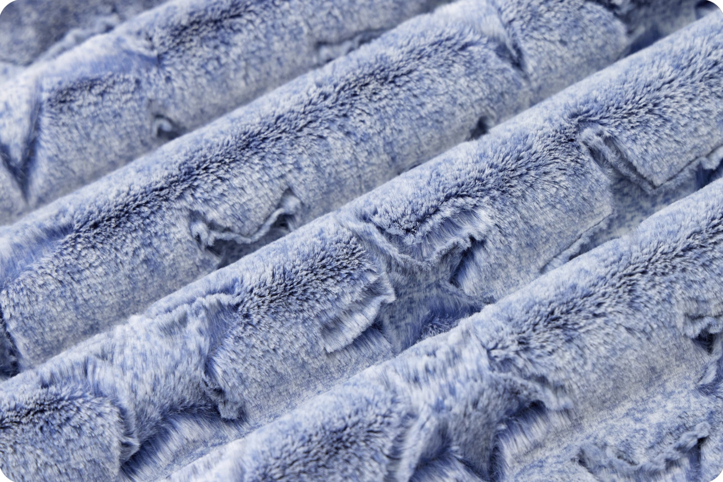 Navy Heather Stars Luxe - Shannon Fabrics Cuddle Minky (lchstarsstonewash)