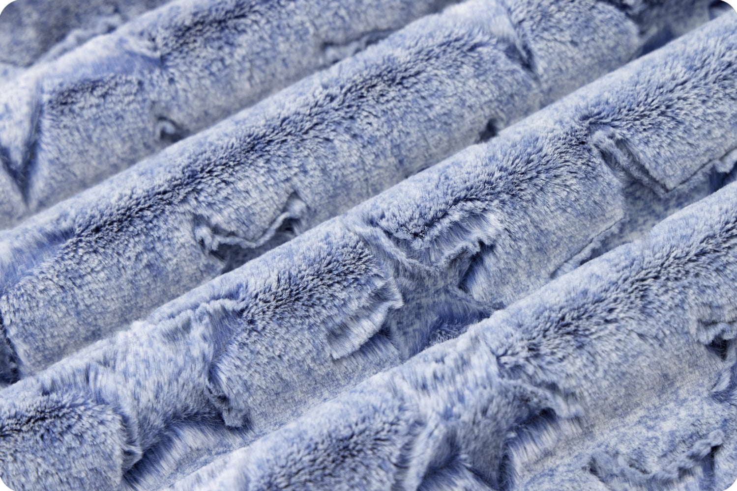 Navy Heather Stars Luxe - Shannon Fabrics Cuddle Minky (lchstarsstonewash)