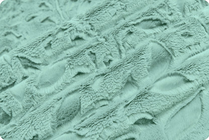 Juniper Poppy Embossed Luxe - Shannon Fabrics Cuddle Minky
