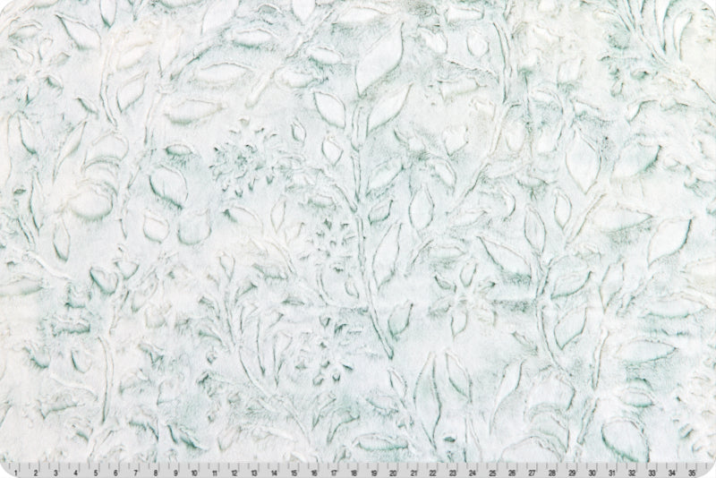 Juniper Prism Poppy Embossed Luxe - Shannon Fabrics Cuddle Minky