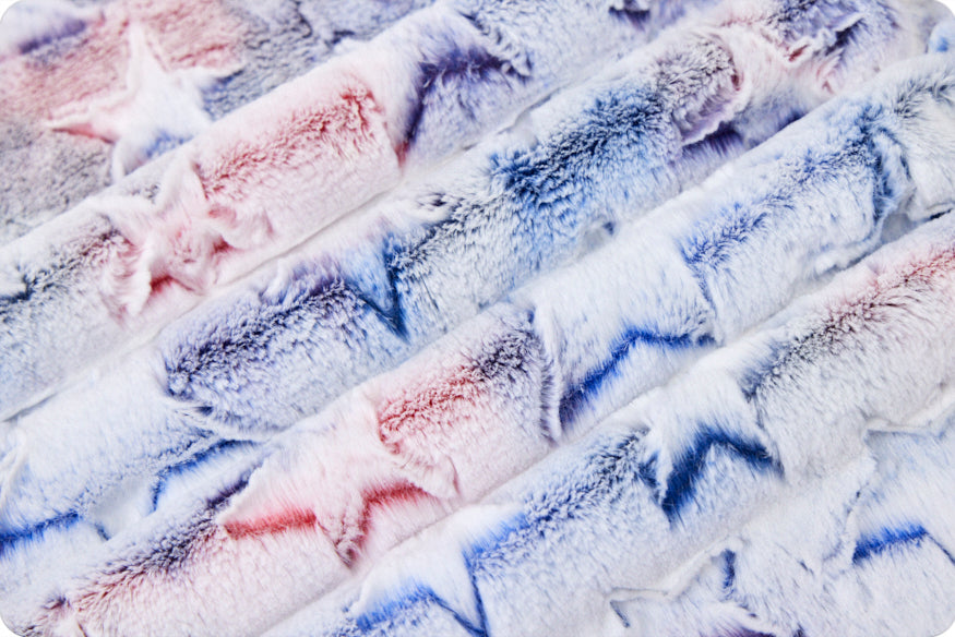 Spangled Prism Stars Luxe - Shannon Fabrics Cuddle Minky