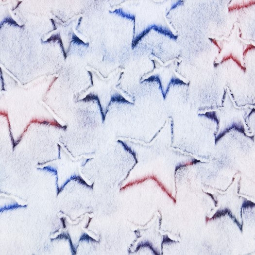 Spangled Prism Stars Luxe - Shannon Fabrics Cuddle Minky