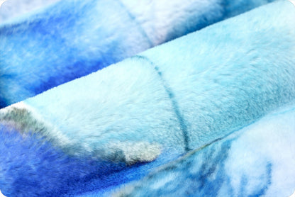 Aqua Sea Oceana Seal - Shannon Fabrics Cuddle Minky (lcsoceanaaquasea)