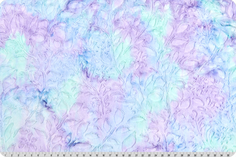 Poppy Sorbet Pixie Embossed Luxe - Shannon Fabrics Cuddle Minky