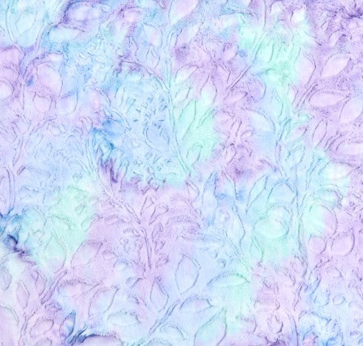 Poppy Sorbet PIxie Embossed Luxe - Shannon Fabrics Cuddle Minky (lcspoppypixie)