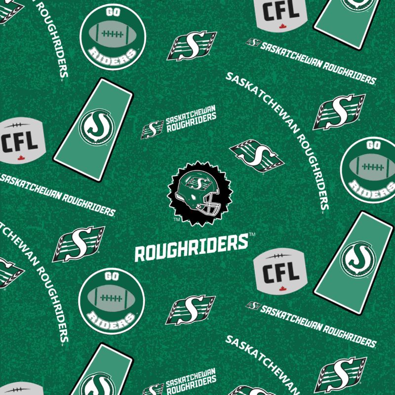 CFL Saskatchewan Roughriders Licensed Minky- Sykel Minky