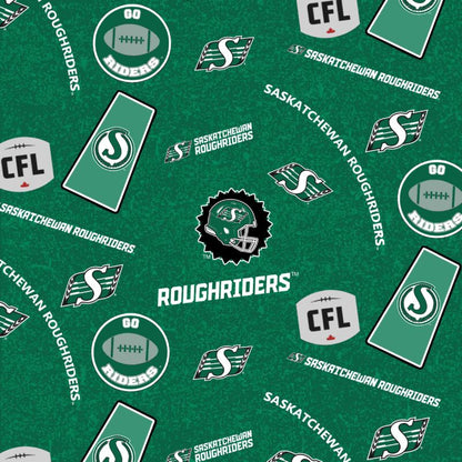 CFL Saskatchewan Roughriders Licensed Minky- Sykel Minky