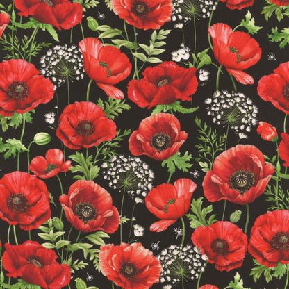 Poppy Passion - Timeless Treasures Cotton