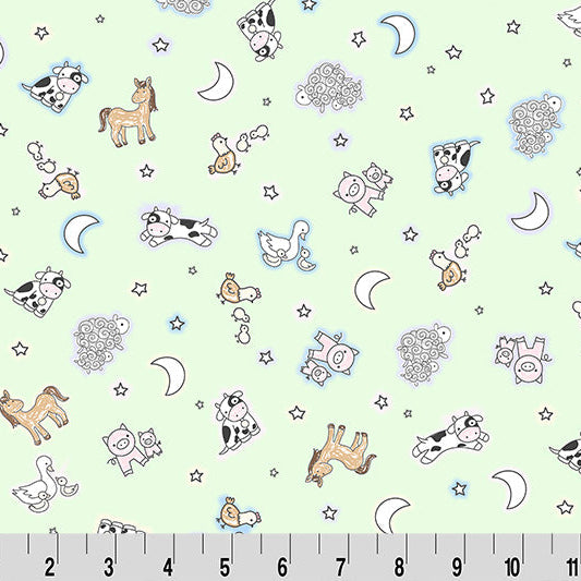 Pastel - Goodnight Farm Sleepy Farm Quilting Cuddle - Shannon Fabrics