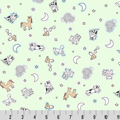 Pastel - Goodnight Farm Sleepy Farm Quilting Cuddle - Shannon Fabrics