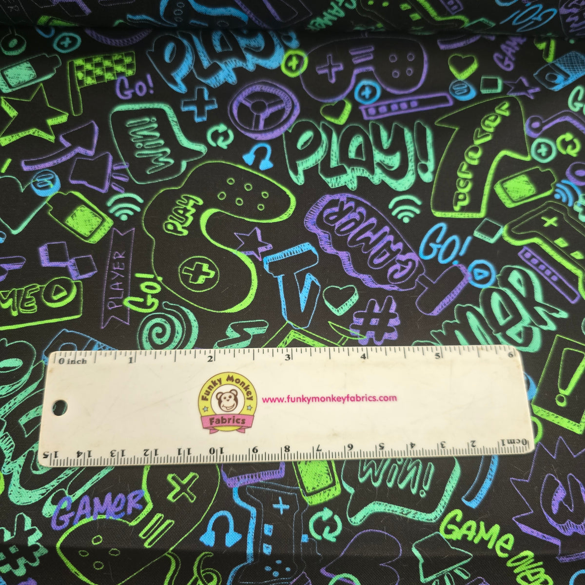 Black Gaming - Timeless Treasures Cotton