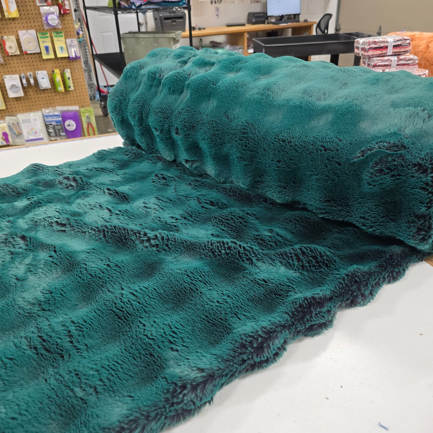 Everglade Frosted Powderpuff - Shannon Fabrics Cuddle Minky