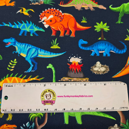 Dinosaur Dig on Navy - Timeless Treasures Cotton